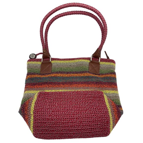 The Sak Gypsy Cambria Crochet Shoulder Bag With Brown Accents & Zipper Closure - Picture 5 of 16